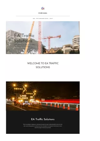 EA Traffic Solutions | road traffic control | traffic equipment hire