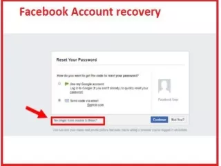 Avail to fix facebook account recovery issue
