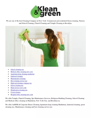 we are one of the best cleaning company