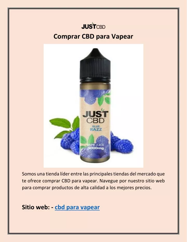 comprar cbd para vapear