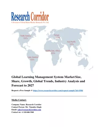 global learning management system market size
