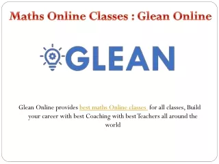 maths online classes