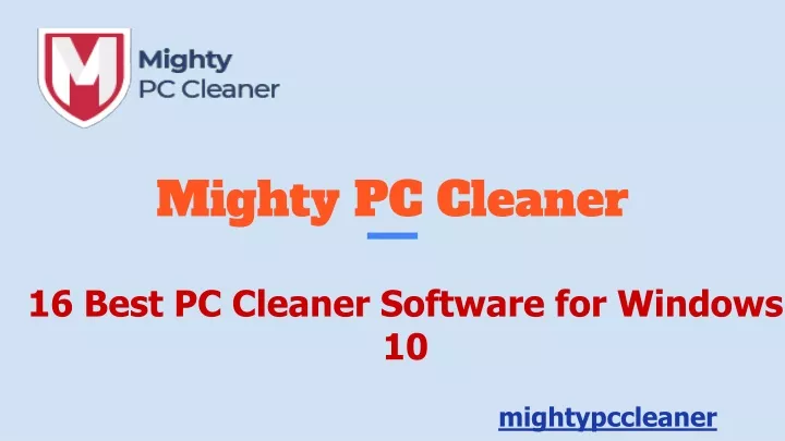 mighty pc cleaner