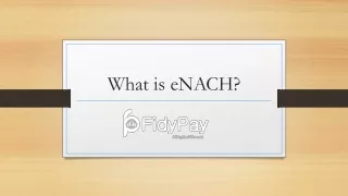what is enach