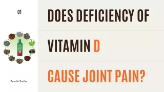 Does Deficiency of Vitamin D Cause Joint Pain