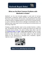 What are the Most Common Problems with Macbooks in Dubai? - slide 1