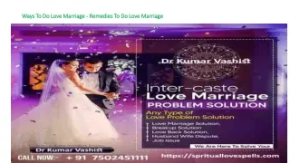 Love marriage Problem Solution  Expert