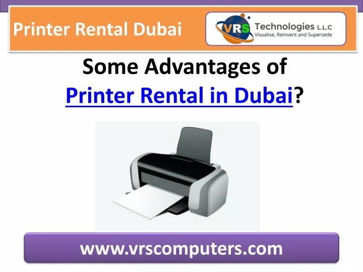 printer rental dubai