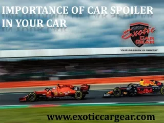importance of car spoiler in your car