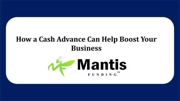 how a cash advance can help boost your business