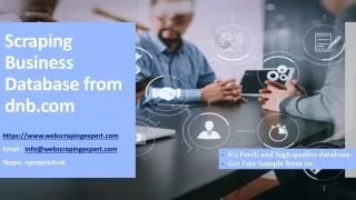 scraping business database from dnb com