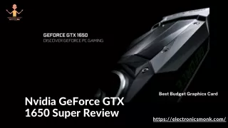 Nvidia GeForce GTX 1650 Super Review