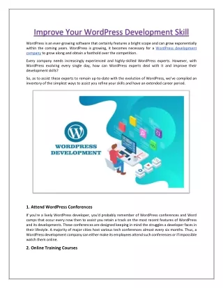 improve your wordpress development skill