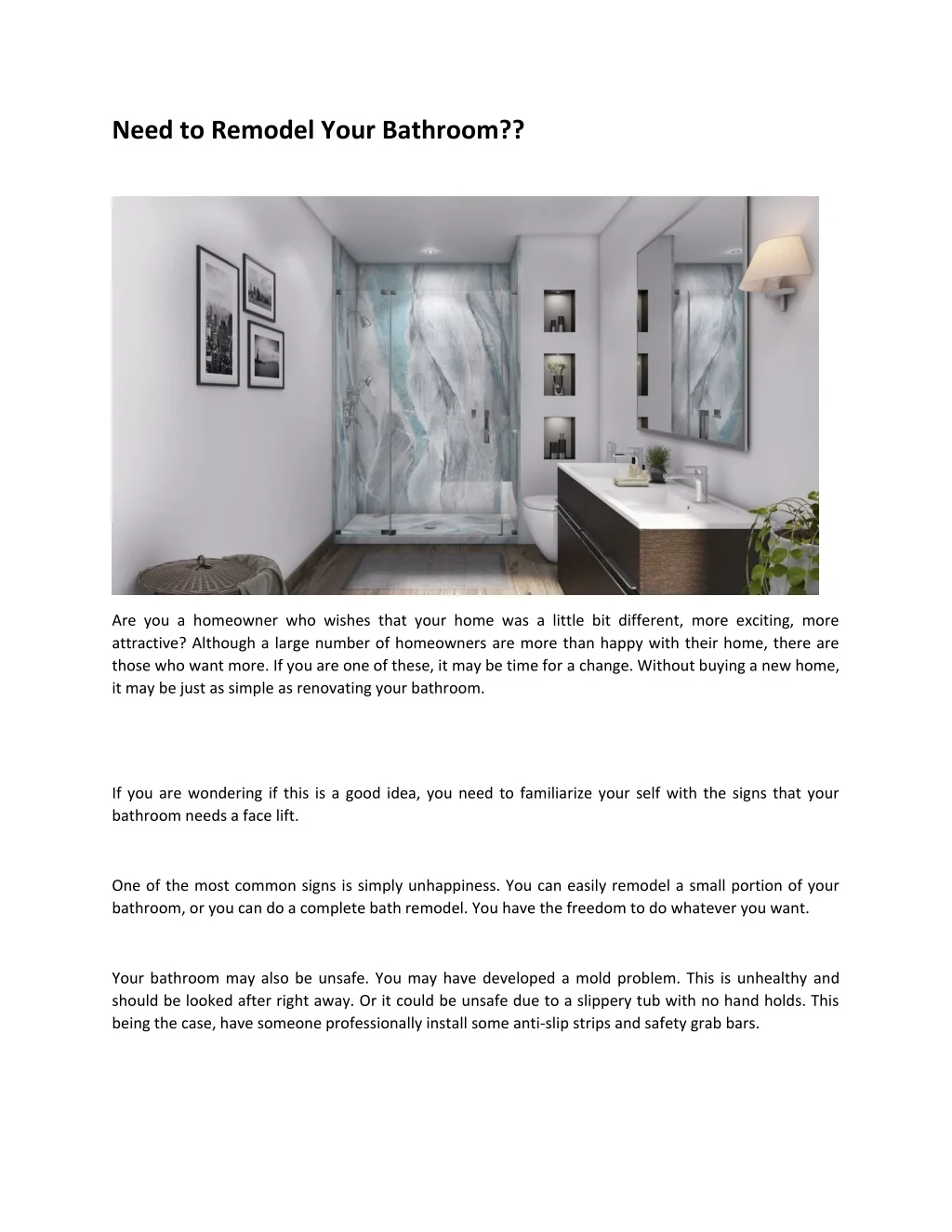 PPT - Need to Remodel Your Bathroom PowerPoint Presentation, free ...