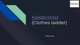 k leiderleiter clothes ladder