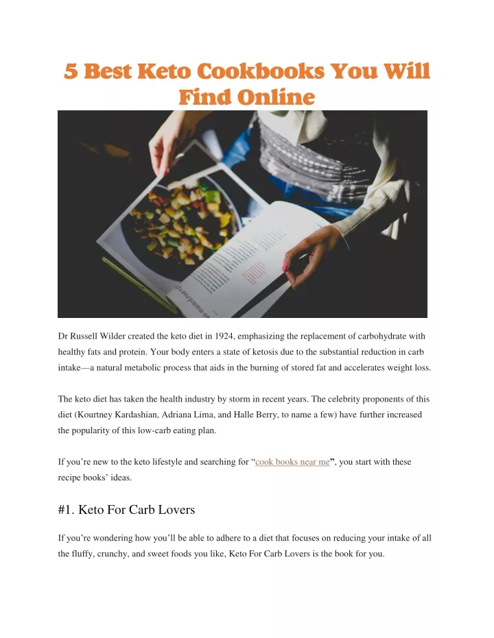 5 best keto cookbooks you will find online