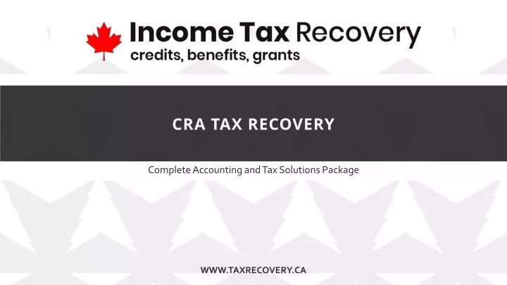 cra tax recovery