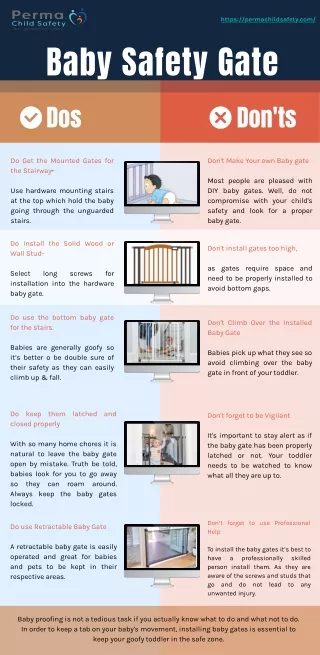 DO's & Don'ts of Baby Gates