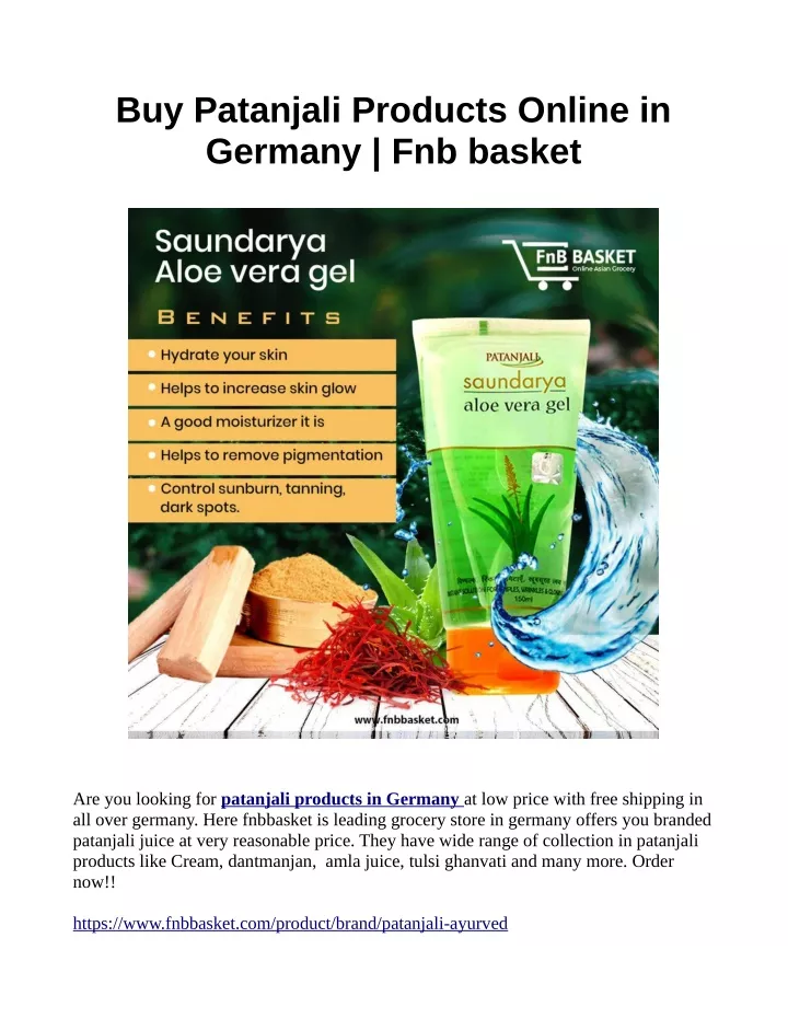 buy patanjali products online in germany