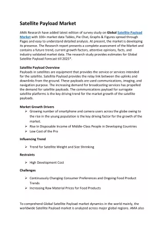 satellite payload market