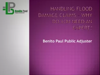handling flood damage claims why do you need an expert