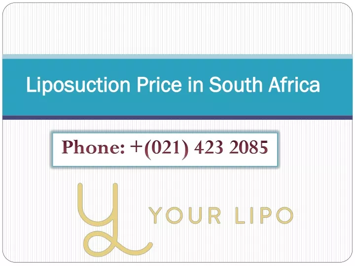 liposuction price in south africa