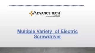 multiple variety of electric screwdriver