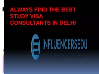 Many overseas education consultants in Delhi