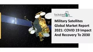 Military Satellites Market Industry Analysis, Size, Share, Trends 2021-2030
