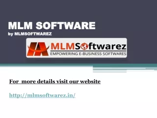 MLM SOFTWARE
