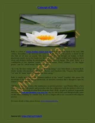 concept of reiki