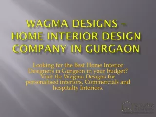 Best Home Interior Designers in Gurgaon, Luxury Home Interior Design Services