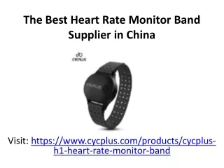 The Best Heart Rate Monitor Band Supplier in China