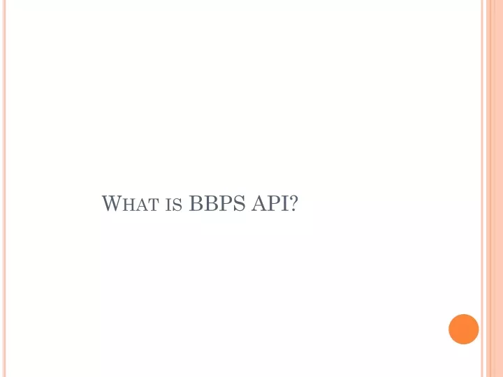 what is bbps api