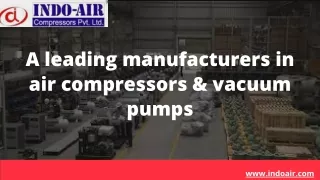 Rotary Screw Air Compressor Manufacturers in India
