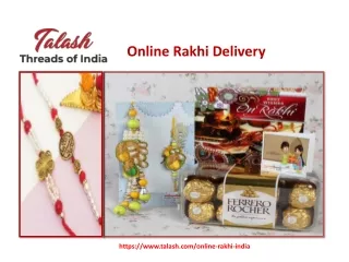 Online Rakhi Delivery | Send Rakhi Gifts Online in India - Talash.com