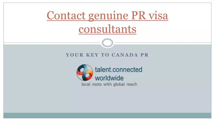 contact genuine pr visa consultants