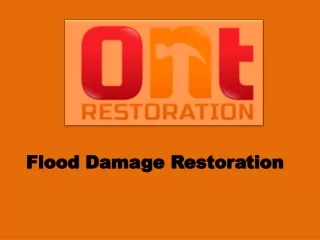 Flood Damage Restoration