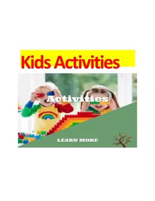 kids activities