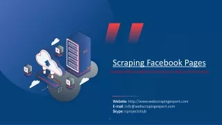 scraping facebook pages