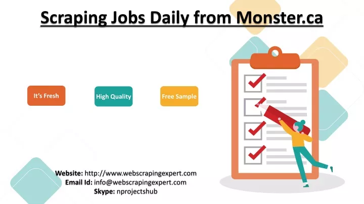 scraping jobs daily from monster ca