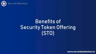 benefits of security token offering sto