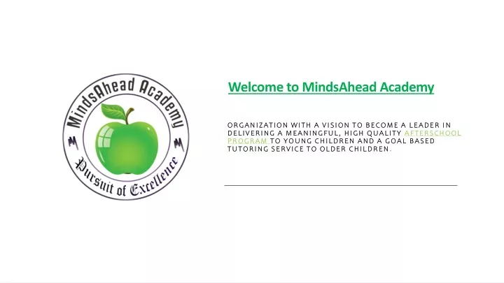 welcome to mindsahead academy