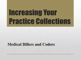 increasing your practice collections