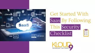 get started with saas by following this security
