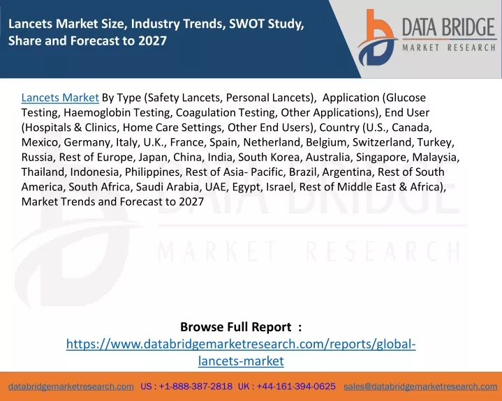 lancets market size industry trends swot study