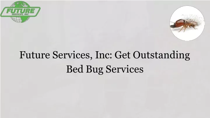 future services inc get outstanding bed bug services