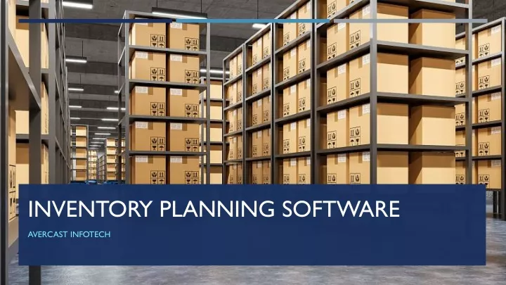 inventory planning software