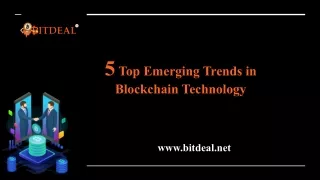 5 top emerging trends in blockchain technology