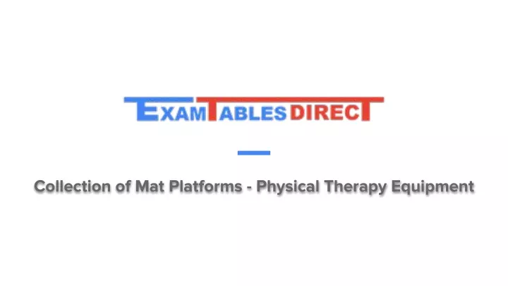 collection of mat platforms physical therapy